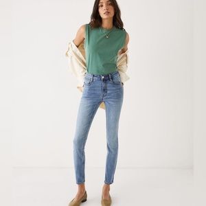 FRANK AND OAK Debbie High Rise Skinny Fit Jeans